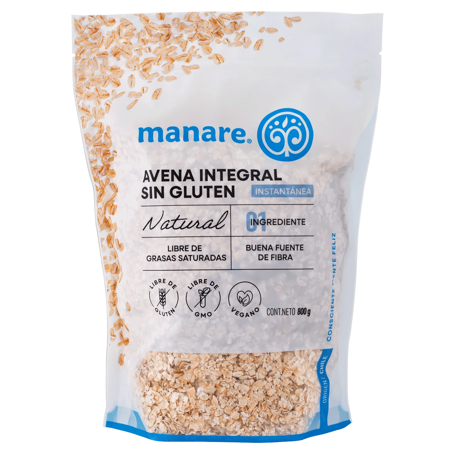 Avena Organica 800grs. Manare